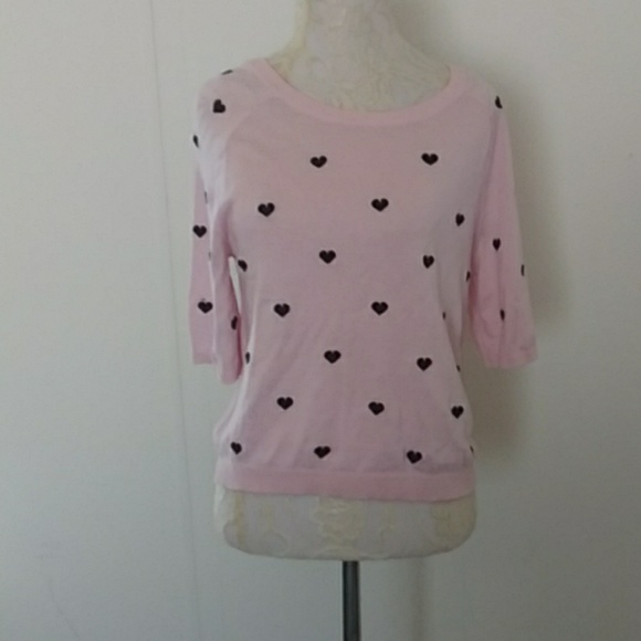 Divided Sweaters - Divided (H&M)pink sweater with hearts